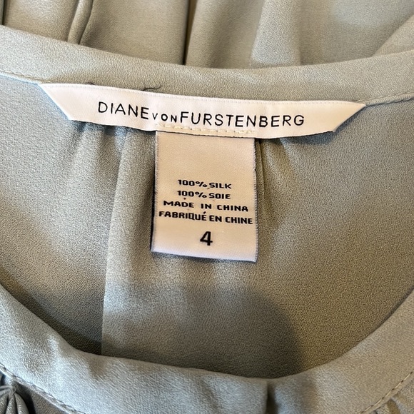 Gorgeous Diane von Furstenberg 100% silk Florane blouse with tassels - Picture 11 of 13